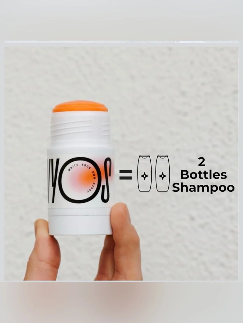 WYOS - The Mane Event -Daily Solid Shampoo Stick - Travel Friendly-Sulfate Free
